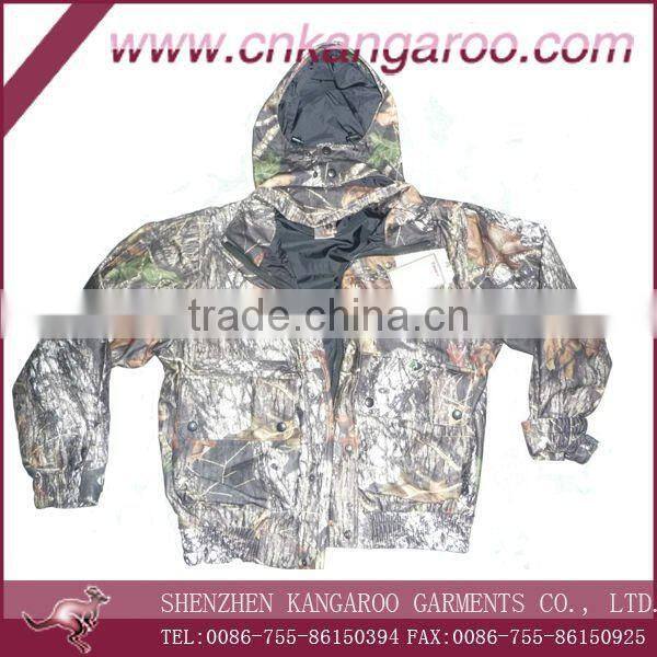 Mossy camouflage hunting jacket