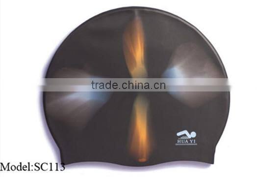 Printing logo waterproof cheap wholesales durable waterproof swimming caps