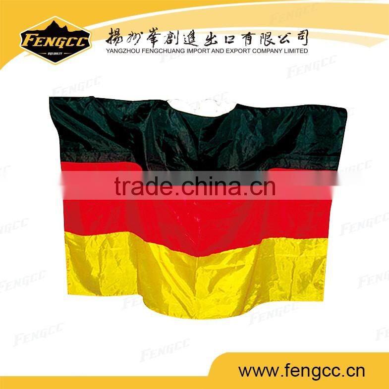 2016 new design German body flag kids sports rain ponchos