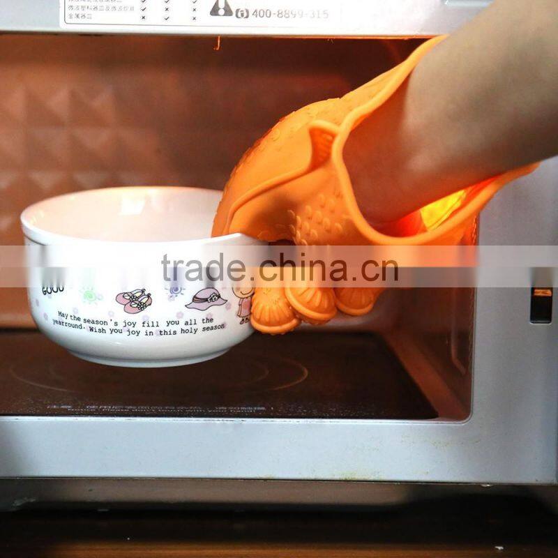 Silicone Heat-resistant Kitchen Oven Baking Glove Pot Mitt Tool Holder