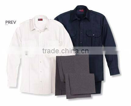 Security safety shirt,pilot shirt white