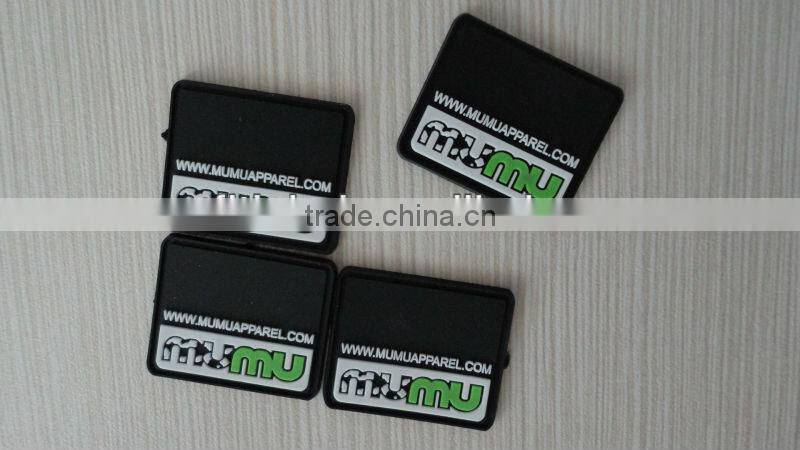 Washable Eco-Friendly Feature Rubber Material PVC Label For Garment