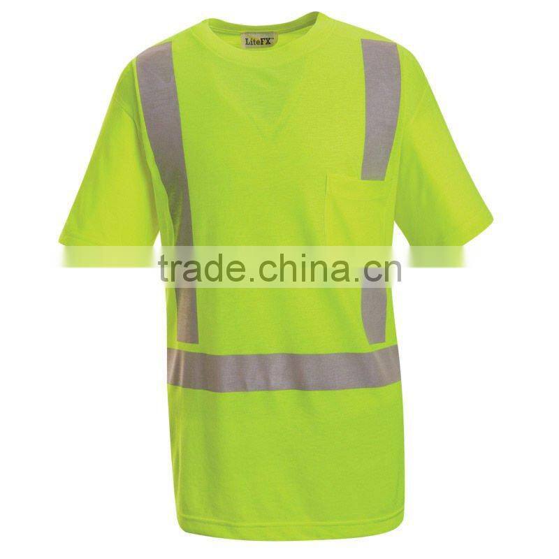 Unisex yellow High visibility reflective safety workwear&safety jacket
