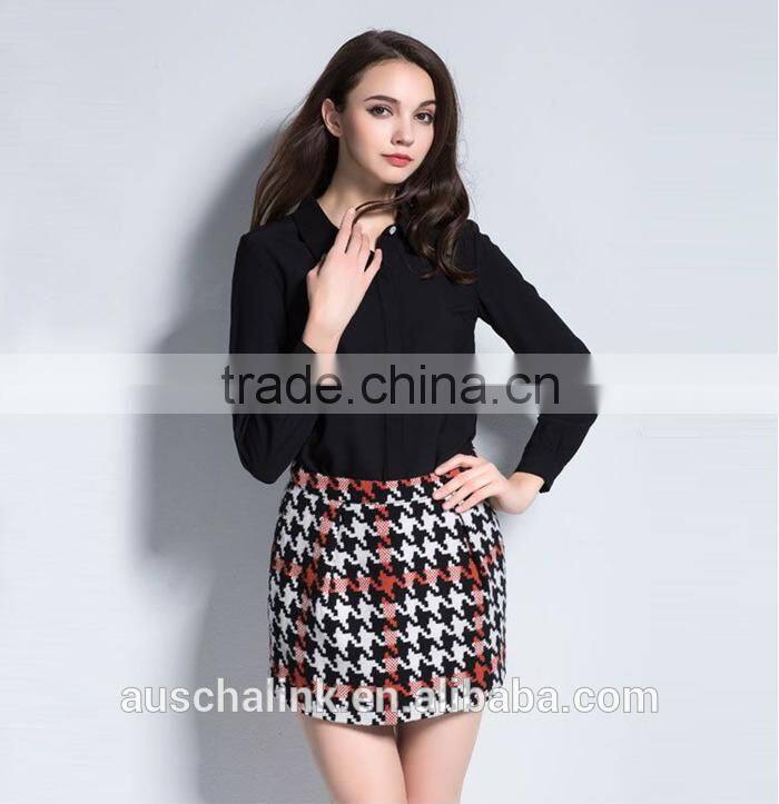 latest model women winter wool skirt customized OEM service