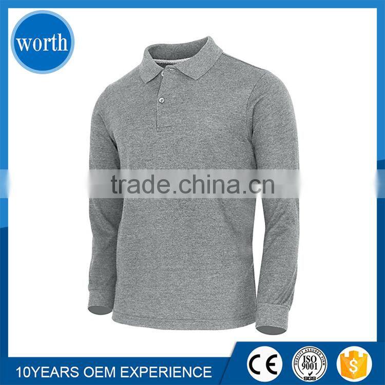 Polo tshirt long sleeve men's t-shirt oem import from China