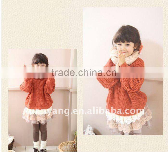 red korea design fashion child sweater/baby sweater