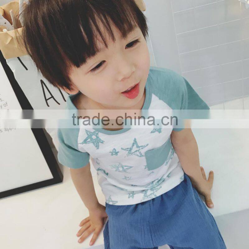 kids pirate shirt Latest Style Short Sleeve Children Casual Wear