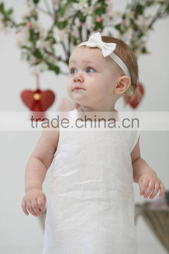 summer baby girl birthday party dress children frocks designs cotton linen A-line casual dress breathable boutique girl clothing