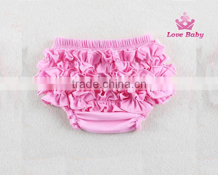 Fashional Toddler Clothing Baby Underwear Cotton Ruffle Blue Bloomer