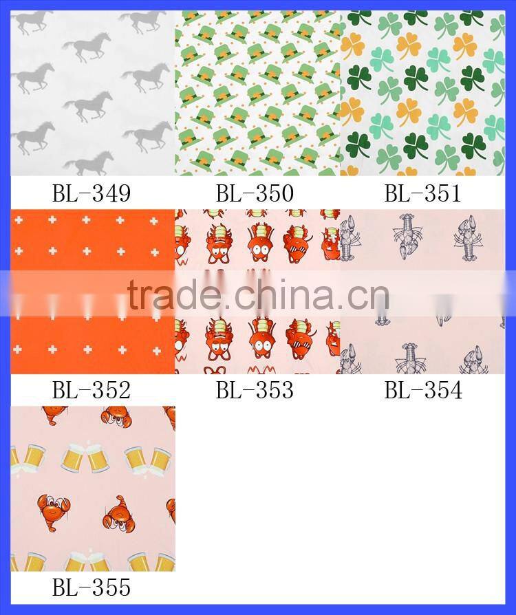 BL331-356 Lovebay Wholesale FAUX SUEDE Printed Tiger Fabric Suit Make Kinds Of Baby Clothing