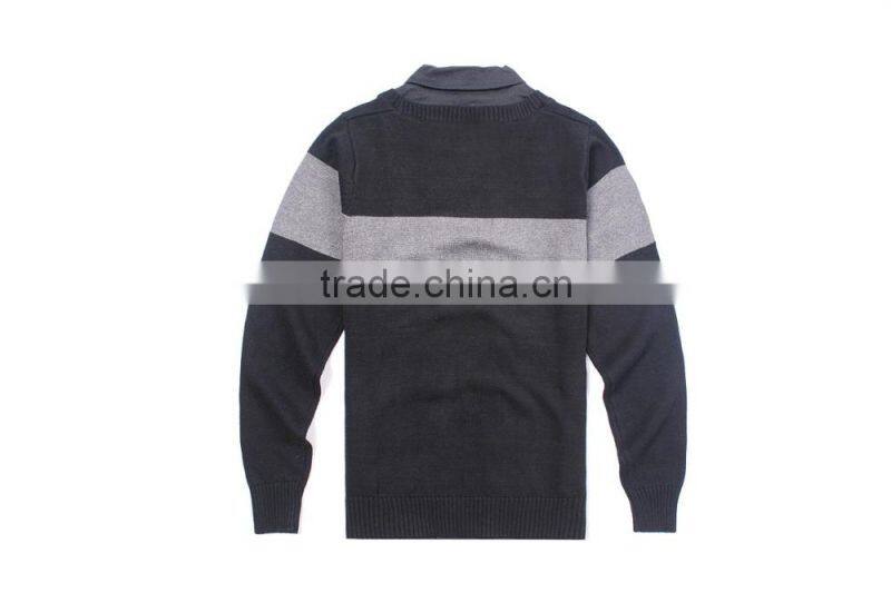 Men's Long Sleeve Side Zipper Sweater Without Hood
