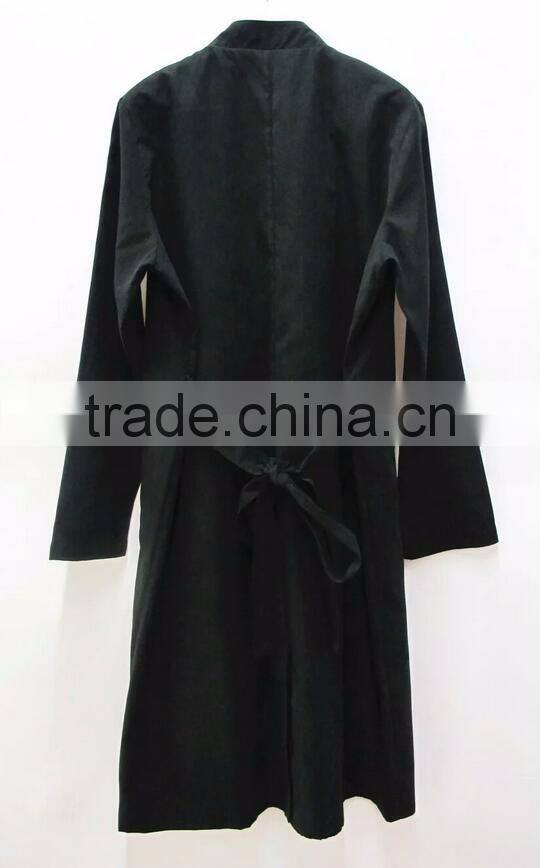 Runwaylover ladies new fashion coat autumn spring satin trench coat women