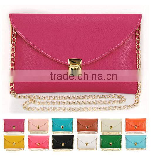 Wholesale new fashion chain shouder Envelop Clutch Purse