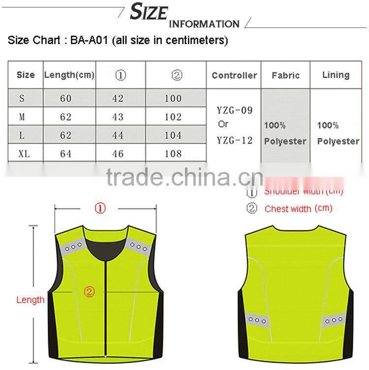 Wholesale LED flashing biker clothes