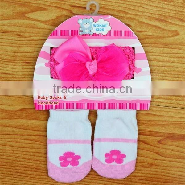 Wholesale Boutique Baby Headband +socks set