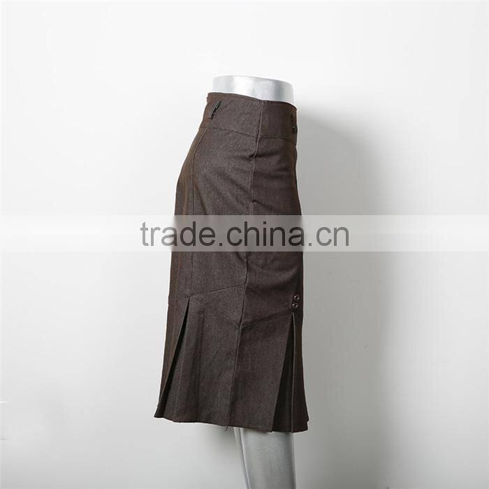 Latest fashion new arrival pleated skirt patterns