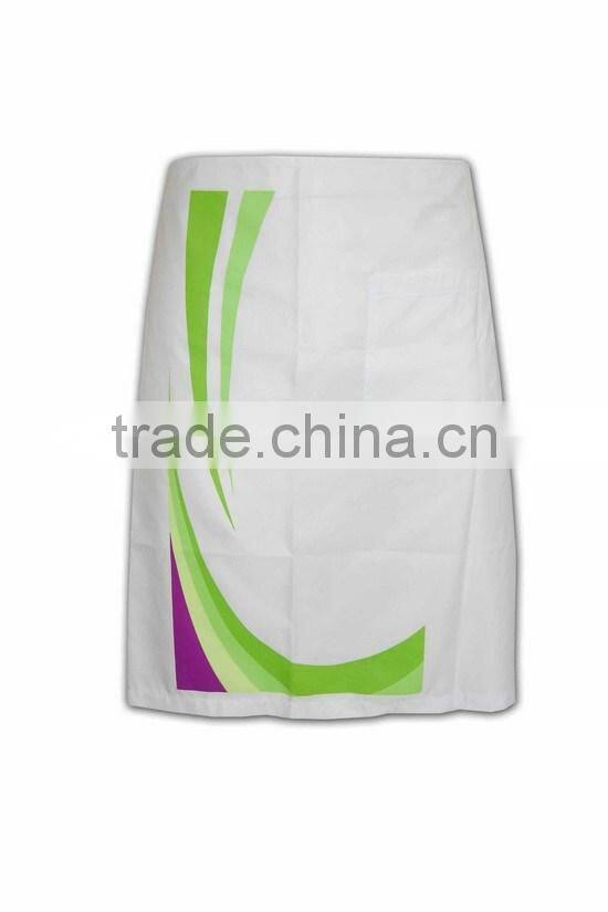 2015 design wholesale promotional solid color disposable white apron