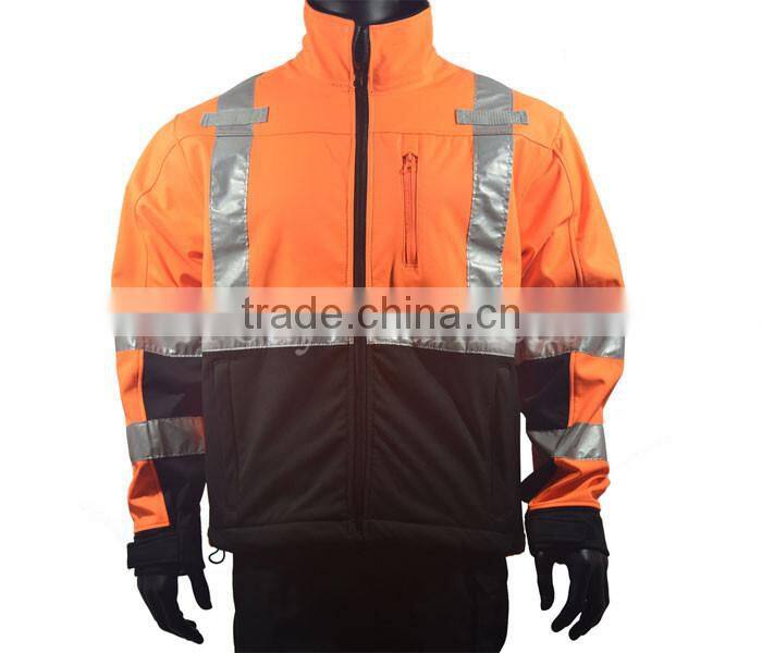 fluorescent color 50mm reflective tape top quality bomber workwear jacket