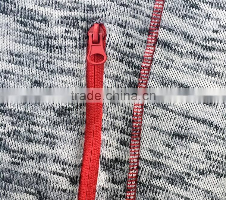 Fleece anoraks coarse needle polyester t mens knitted jacket