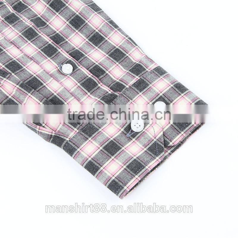 spread collar 100% combed cotton luxury fashion slim fit shirts