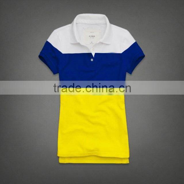 outdoor apparel male polo shirt in cotton polyester blend