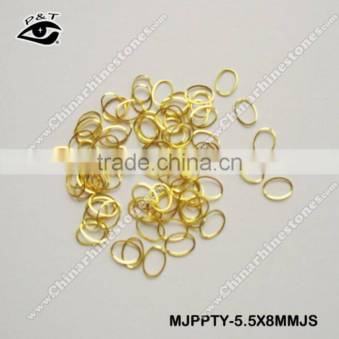 5.5x8mm tiny oval hole studs for nail art