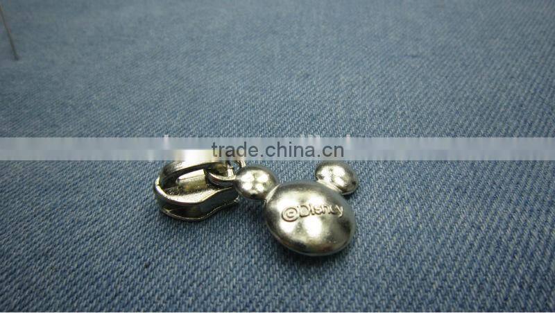 newly design resin zipper for hometextile,SBS zipper puller with logo metal zipper