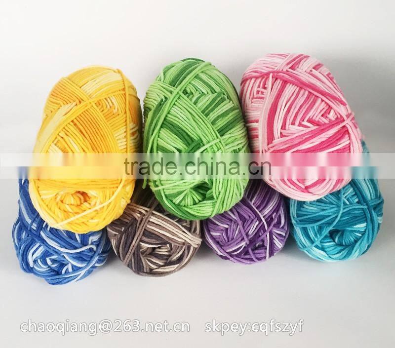 dyed cotton yarn
