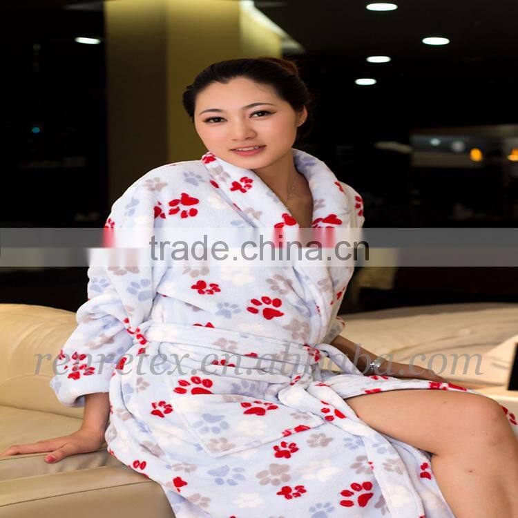 pretty shawl collar Robes for Women