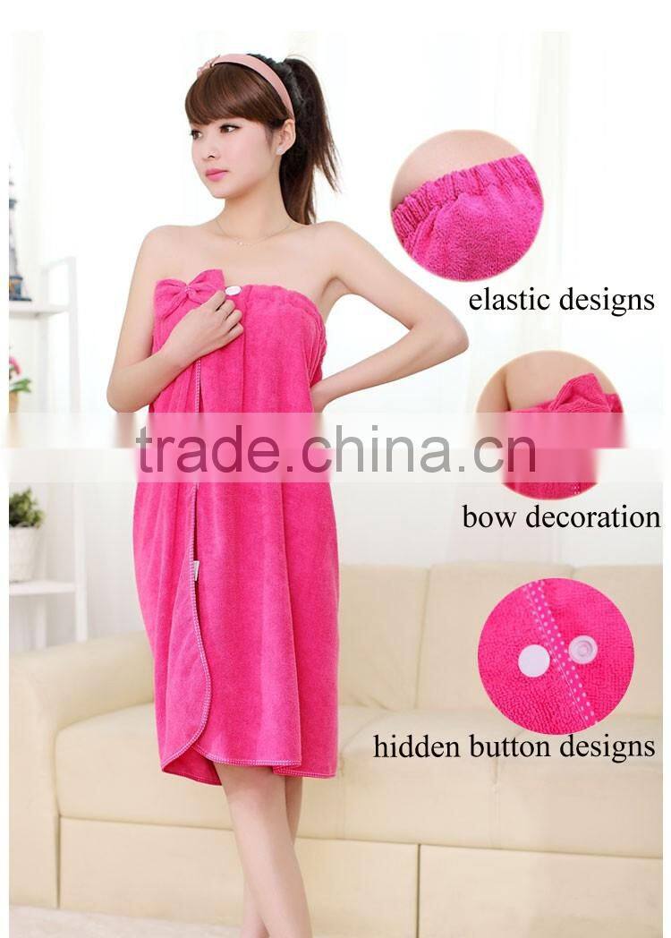 Beauty body wrap towel terry bath towel mini lady skirt white