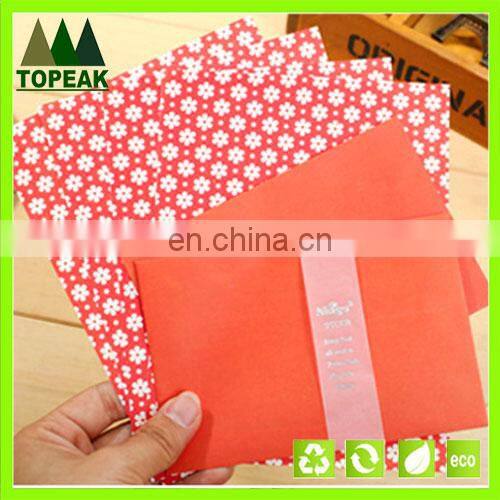 2016 New design Cute Cartoon Paper Colorful Gift Envelope