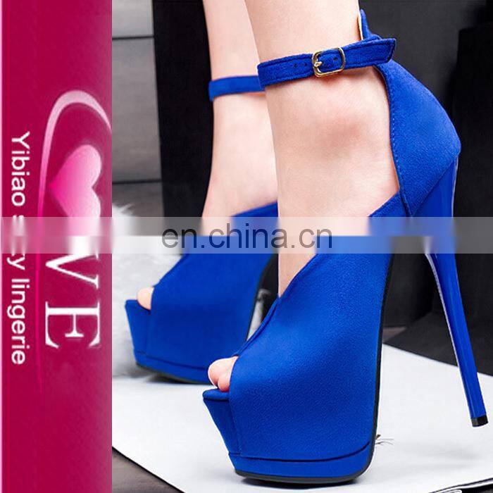 factory direct best quality colorfuls fashion Suede peep toe high heel shoes women