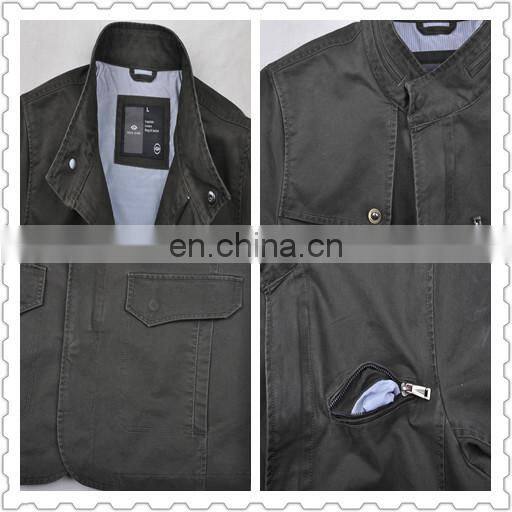 lastest fashion mens spring handsome cotton thin military overcoat