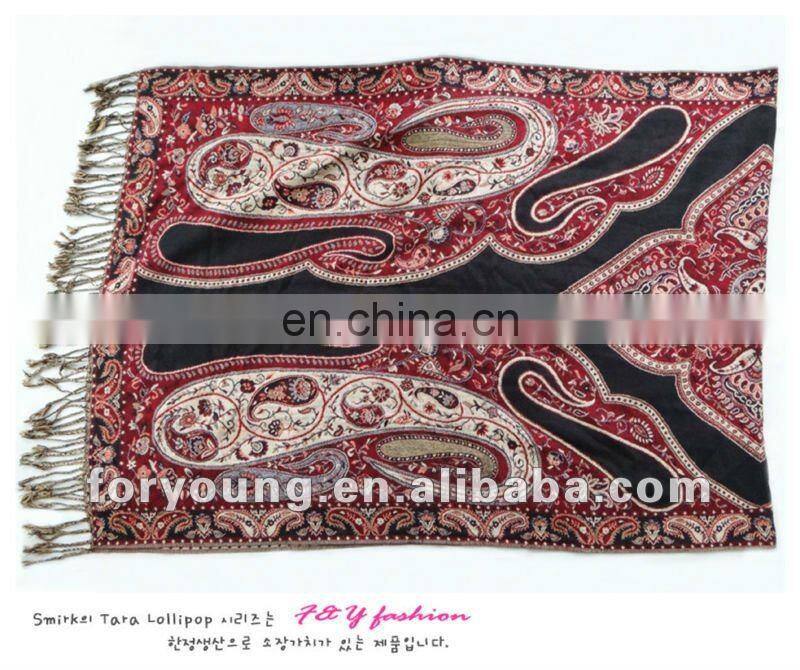 design jacquard artificial cotton shawl