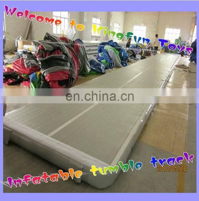 Commercial inflatable air tumble track for gym
