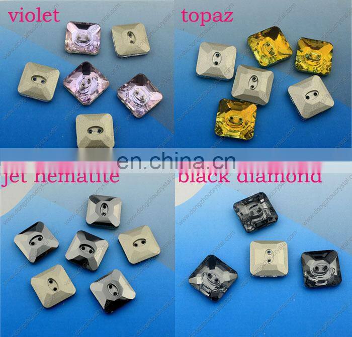 Wholesale Flat Back Sew on Loose Crystal Button for Garment Jewelry Accessories
