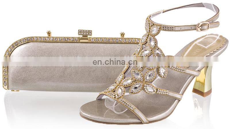 New arrival beige shoe and bag woman