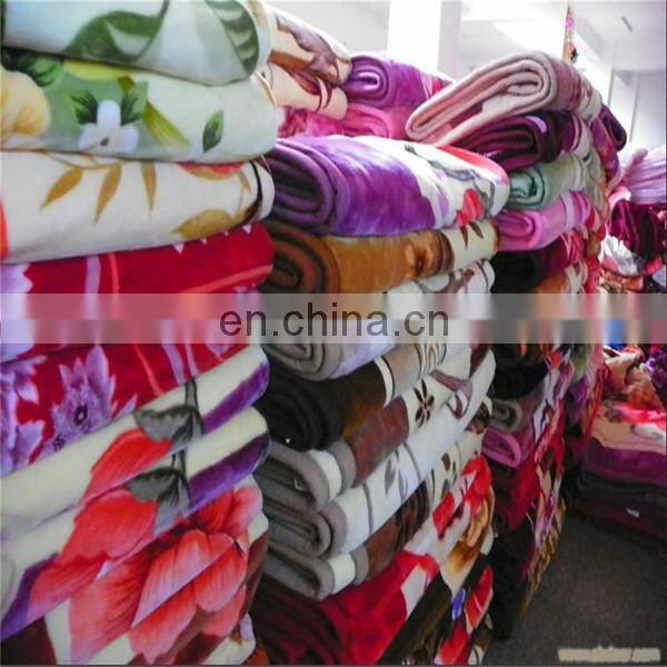 Cheap printed coral fleece blankets stock