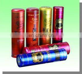 luxury nice individual bottle packing tinplate wine can wine box