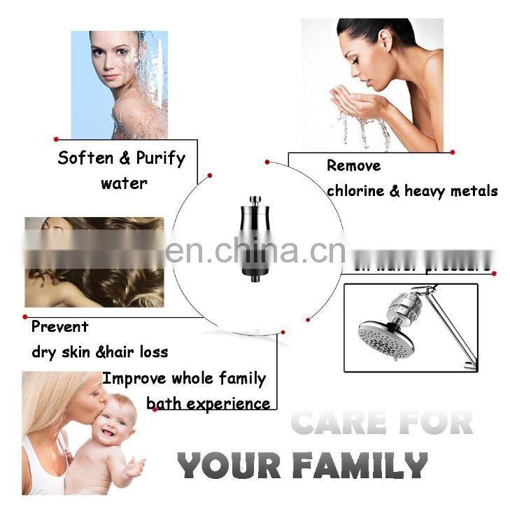 Good effect Chlorine Removal multi stages shower water filter
