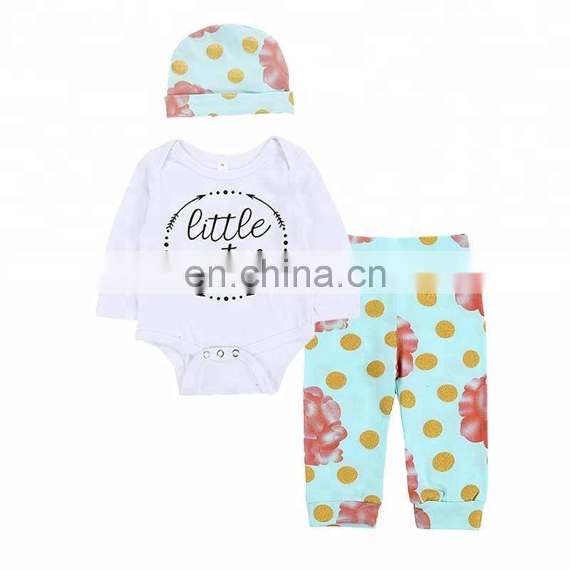 Fashion Wholesale Baby Romper Set Newborn Baby Gift Clothes Set 2018