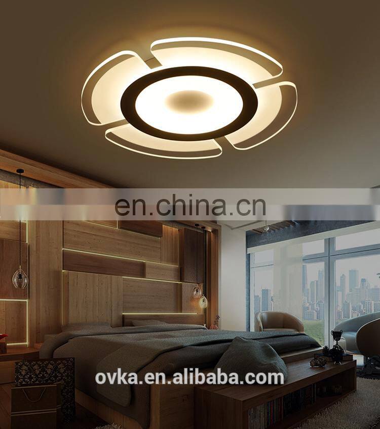 Creative acrylic round living room led ceiling light