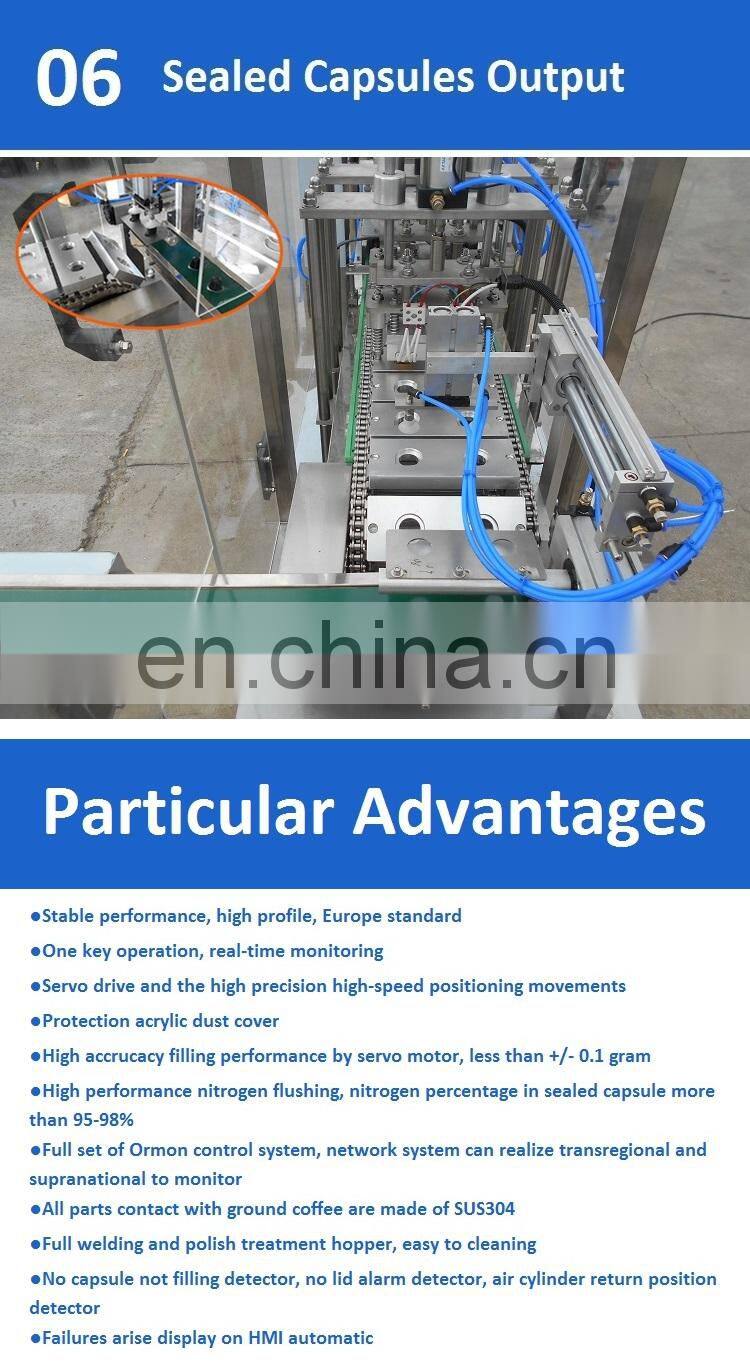 automatic nespresso coffee capsule filling and packing machine factory price