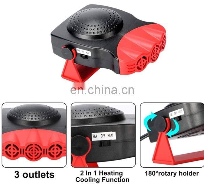 High Quality Mini Wholesale 150W DC 12V Car Heater Fan Portable Auto Car Heater Fan