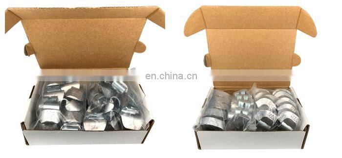 Lead knock on balancing wheel weights for steel and alloy rim use