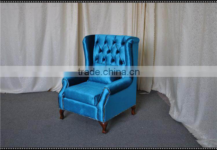 Country style fabric living room sofa chair