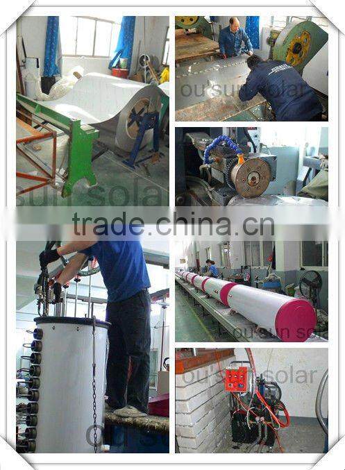 Compact copper coil pre-heated solar water heater