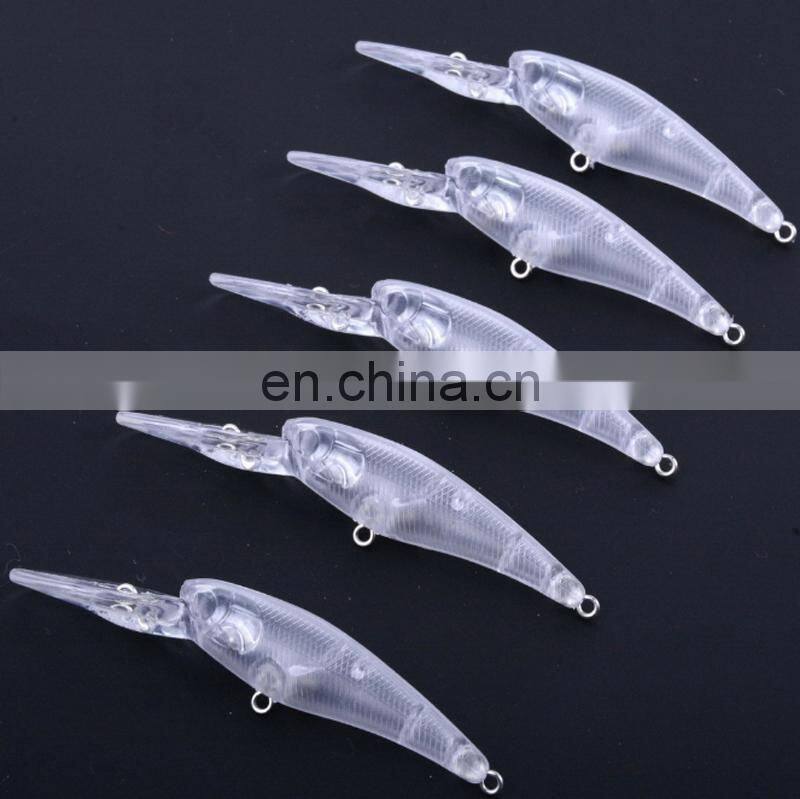 9.3cm 6g Wholesale Artificial Fish Bait Lifelike OEM Available Long Lip Fishing Lure Blank Unpainted Minnow