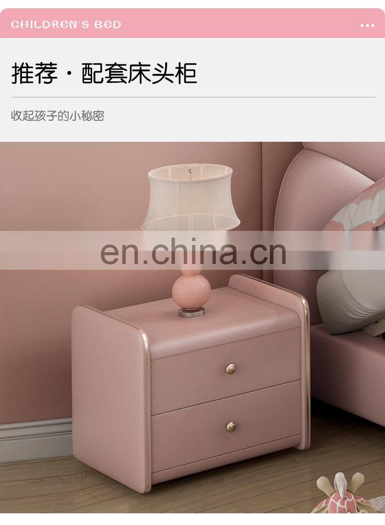 Cartoon cute single children bed baby bedroom furniture
