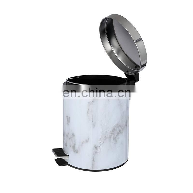 Hotel accessory lobby Home deco exquisite marble trash can